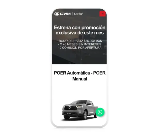 Landing pages