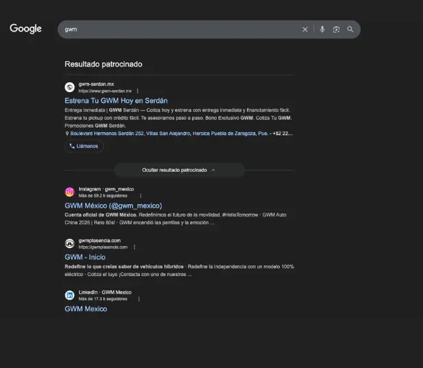 landing pages