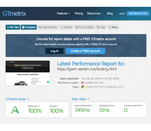 landing pages
